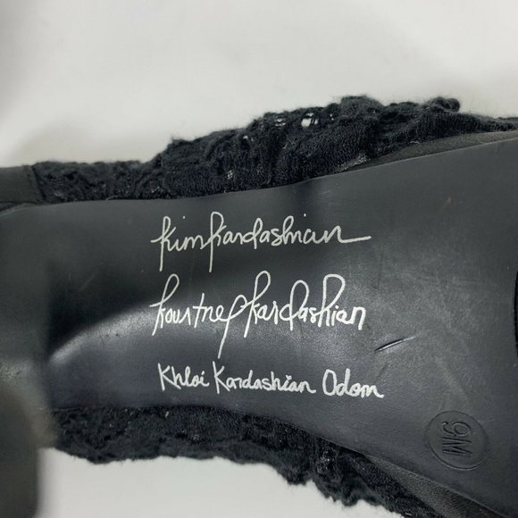 Kardashian Kollection Ruffle Lace Heels Wm Sz 9 - Picture 5 of 7